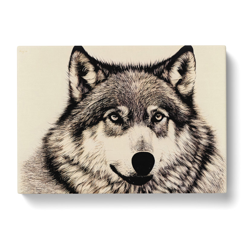 Portrait Of A Wolf Vol.3 - Wrapped Canvas, 35cm H x 50cm W x 3cm D