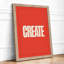 Create Typography - Framed Print-1261637792-1261637796