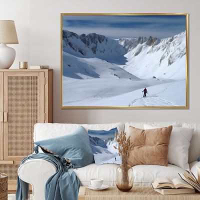 Winter Mountain Top V - paysages, reproduction sur toile