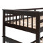 Lit superposé simple au-dessus d'un lit double avec tiroir, rangement et barrière de sécurité Stairway-167667924