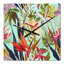 Horloge murale fleurs tropicales rétro II-698062140