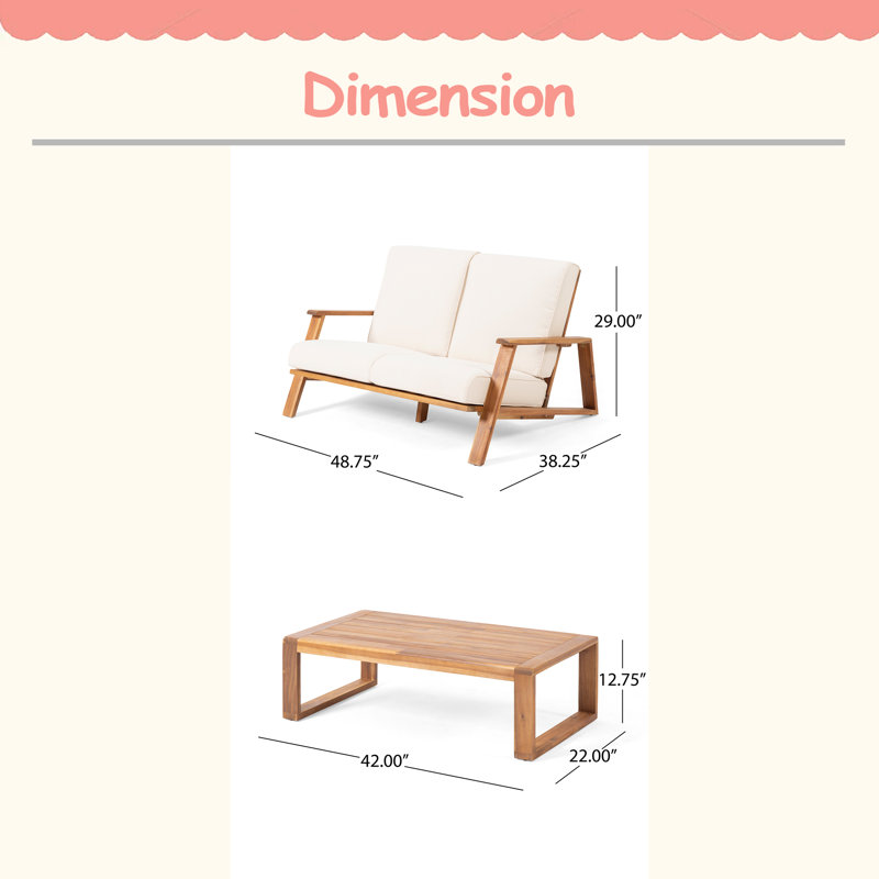 LOVESEAT+COFFEE TABLE