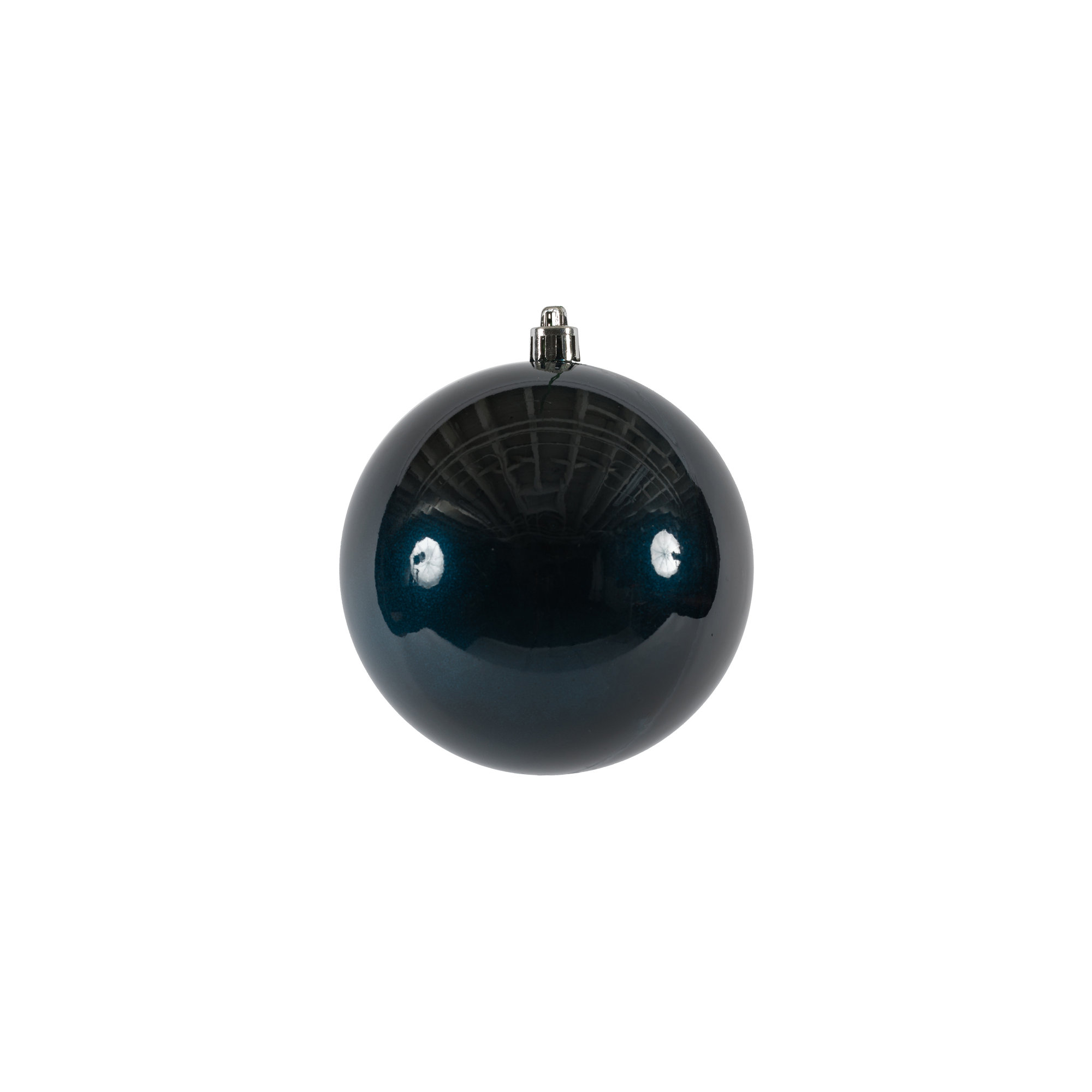Holiday Décor Ball Ornament, Midnight Blue, 4" H x 4" W x 4" D