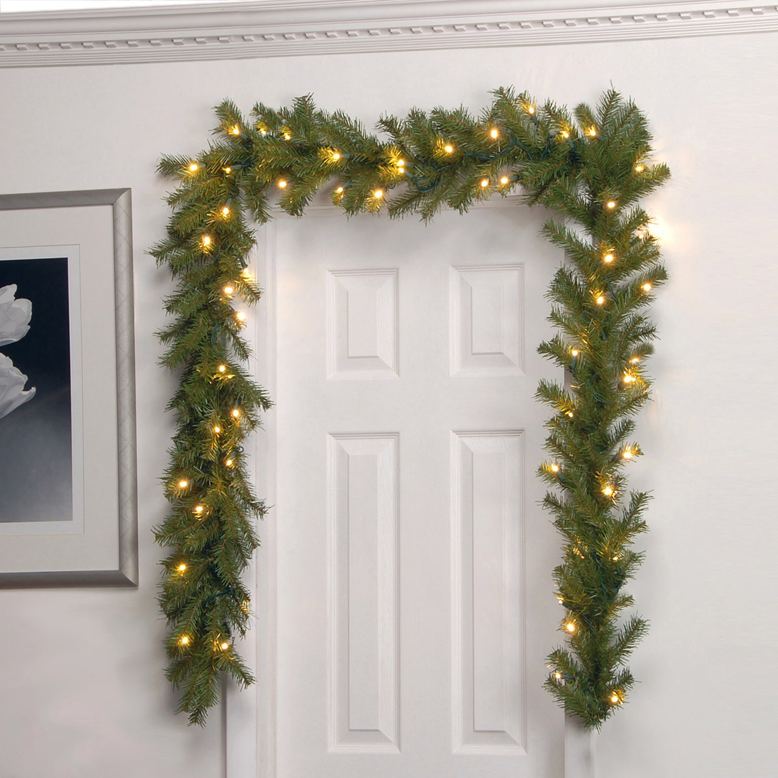 108" Pre-Lit Fir Christmas Garland