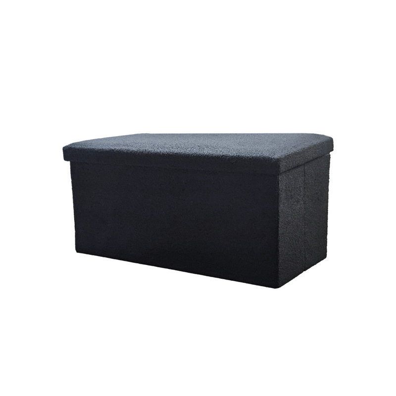Repose-pieds avec rangement 30 "noir Boucle
