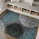 Padowski Floral Gray/Blue/Black Area Rug