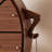 Solid wood lockers with crooked necks