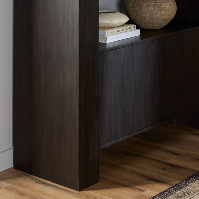 Fisher Bookcase-Smoked Black Veneer, Smoked Black Veneer