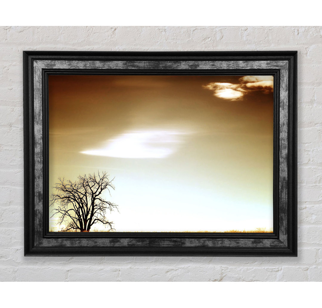 Glasbild Lone Tree