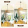 Avag 19.7" Boho Rattan 5 Lights Chandelier(Bulbs Included)