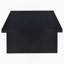 Table basse rectangulaire noire en stratifié