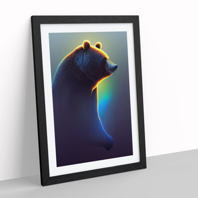 Futuristic Bear - Single Picture Frame Print