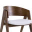 Ardena Walnut Effect Solid Wood Dining Chair-1894209854