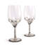 Ensemble de 2 pièces 14 oz. Ensemble de verres à vin en verre blanc