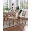 Ensemble transitionnel de 2 chaises à hauteur de comptoir en bois massif beige et naturel