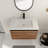 30" Farmhouse Bathroom Vanity with Sink in Oak Finish-116496361