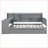 Full Size Pine Wood Storage Daybed with Integrated Desk &amp; USB Ports Gray for Small Spaces