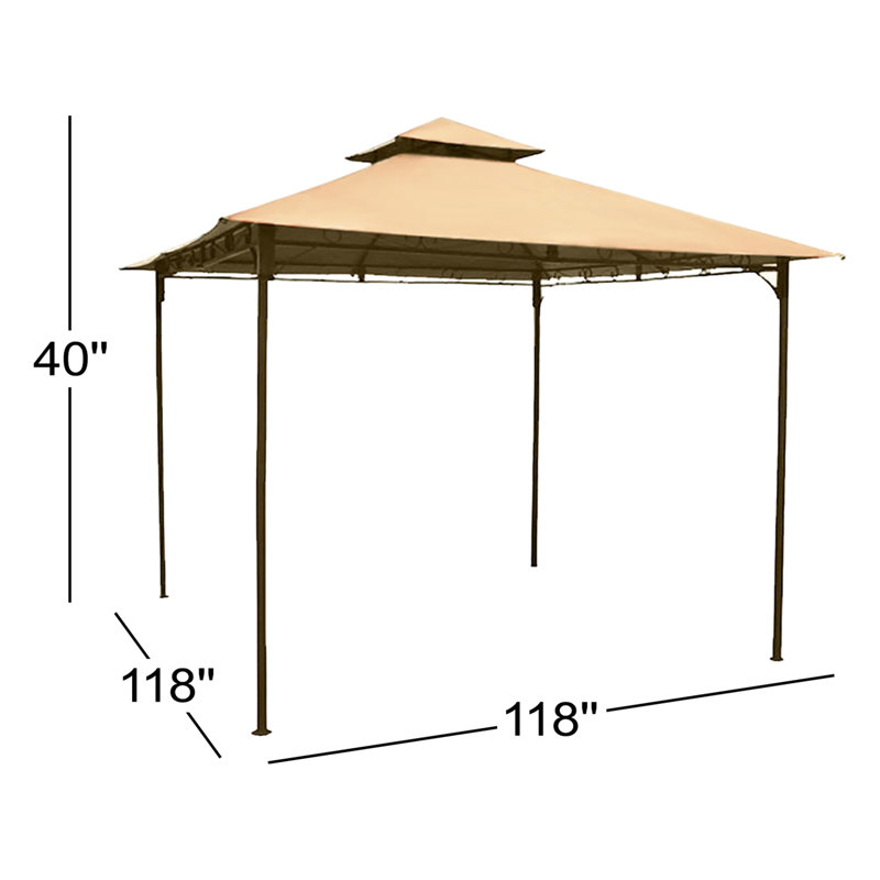 Auvent de remplacement pour abri de jardin Caravan