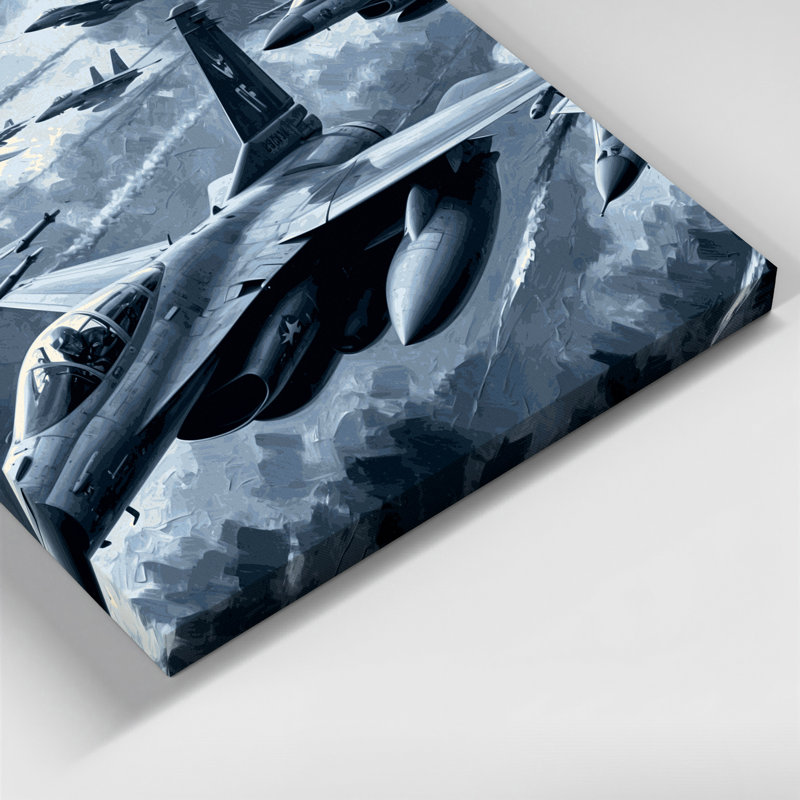 Art sur toile bleu, H 12 po x l 12 po