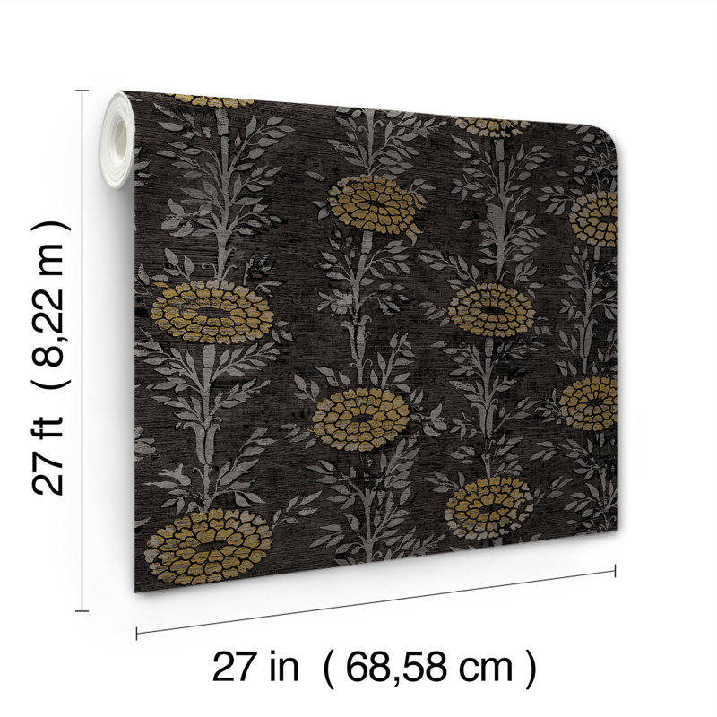 Papier peint doré French Marigold, Noir, noir, noir, noir