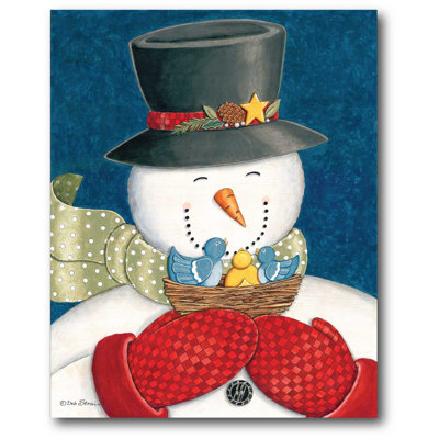 « bonhomme de neige ii », reproduction d’art sur toile tendue
