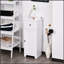Armoire de rangement compacte blanche avec beaucoup d'espace et une conception durable pour une organisation efficace