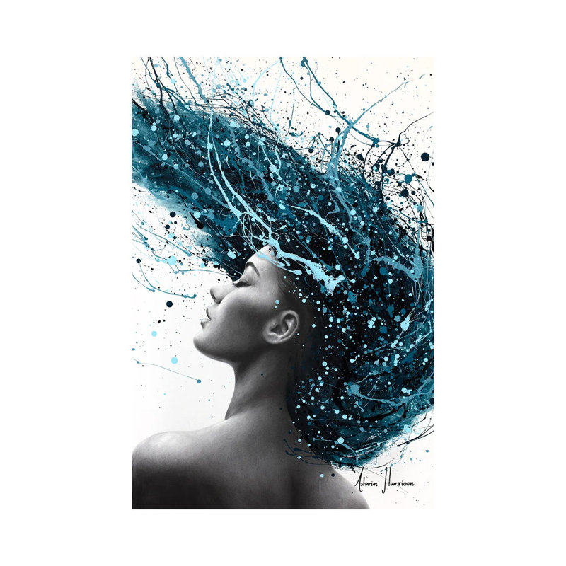 Her Ocean by Ashvin Harrison - Gallery-Wrapped Canvas Giclée on Canvas, No Frame, 20.32 cm H x 30.48 cm W