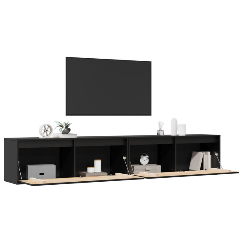 Gesell 35cm H x 160cm W Solid Wood Floating Bookcase, White, 35cm H x 100cm W x 30cm D