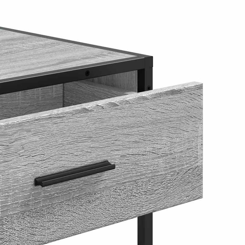 Console Table 90X35x80 Cm Engineered Wood, Grey Sonoma