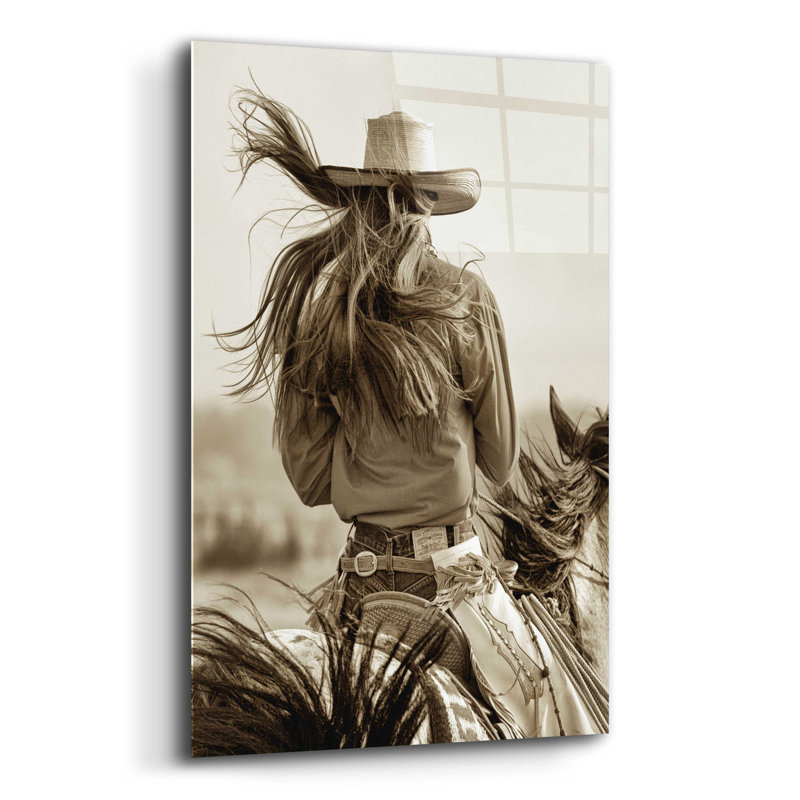 " Cowgirl " by Lisa Dearing, 24" H x 16" W x 0.2" D