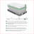 Mattresses 12” Eastern King Green Tea Gel Memory Foam Hybrid Mattress, Snow White | White | Foam+Spring