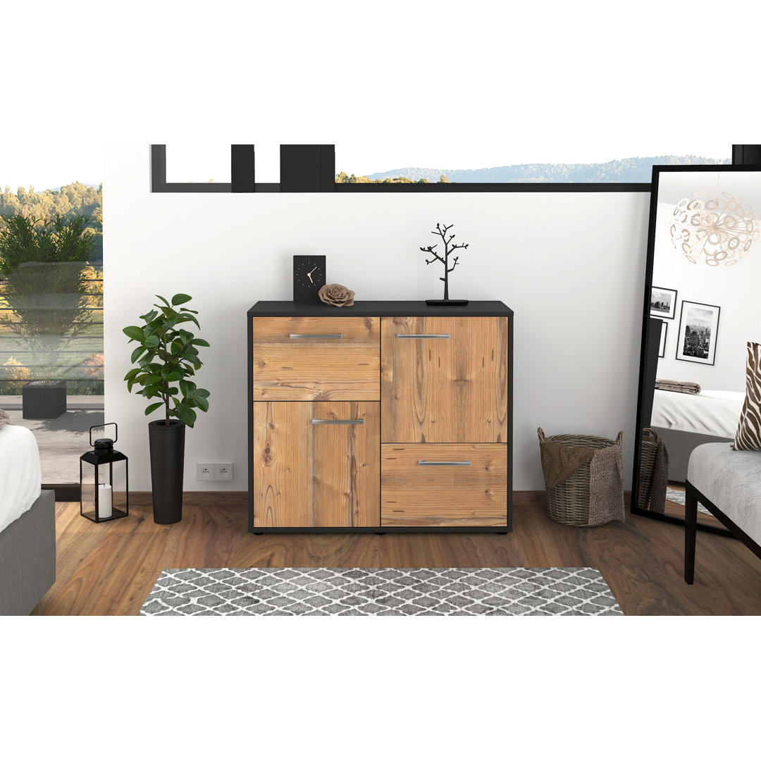 Carla Sideboard, freistehend/Metallgriffe, 79x92x35 cm