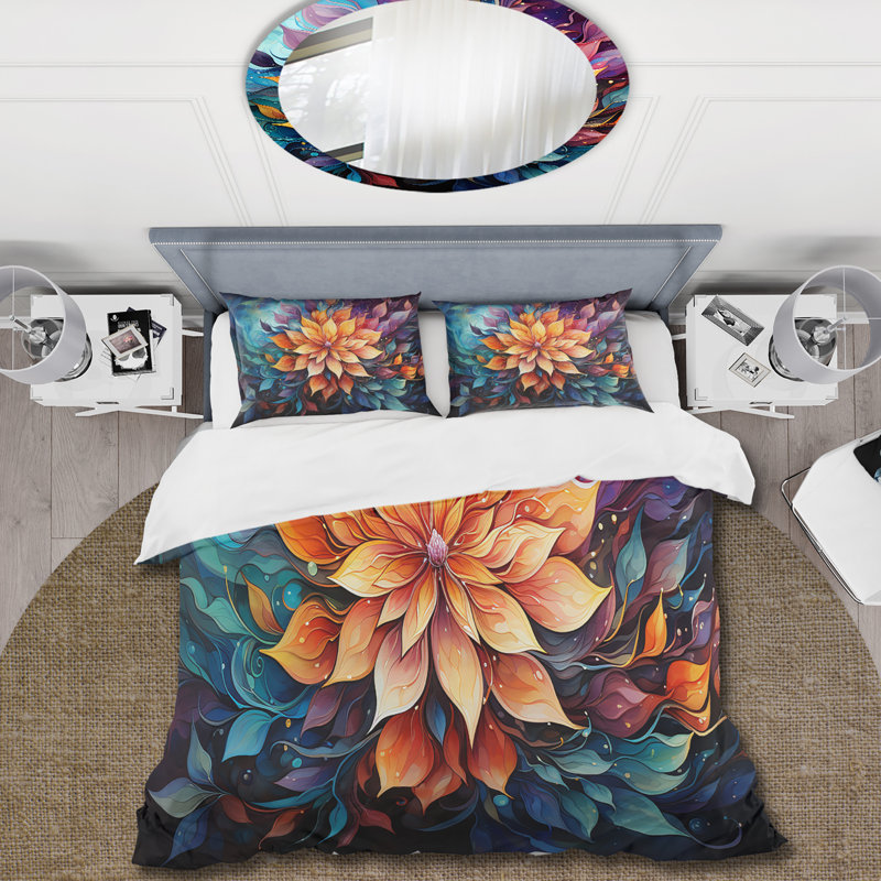 Ensemble de housse de couette Meditation Mindfulness Mandala I - Meditation, Housse de couette très grand et 2 très grandes t