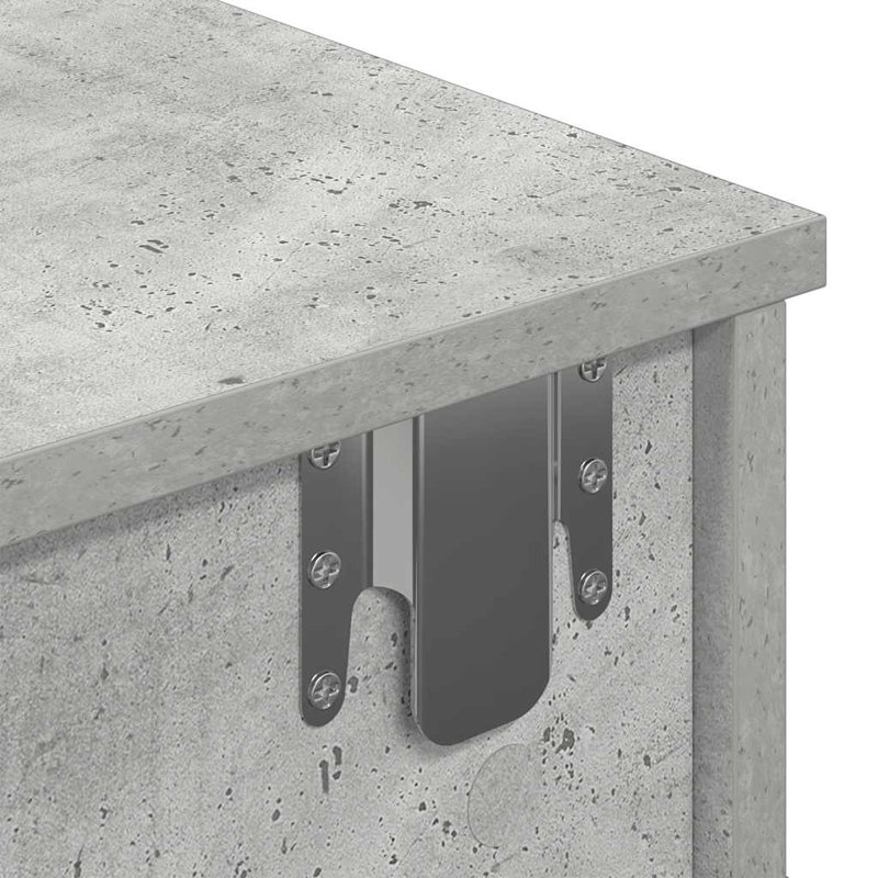 112-9 Wall Mounted Shelf, Concrete grey