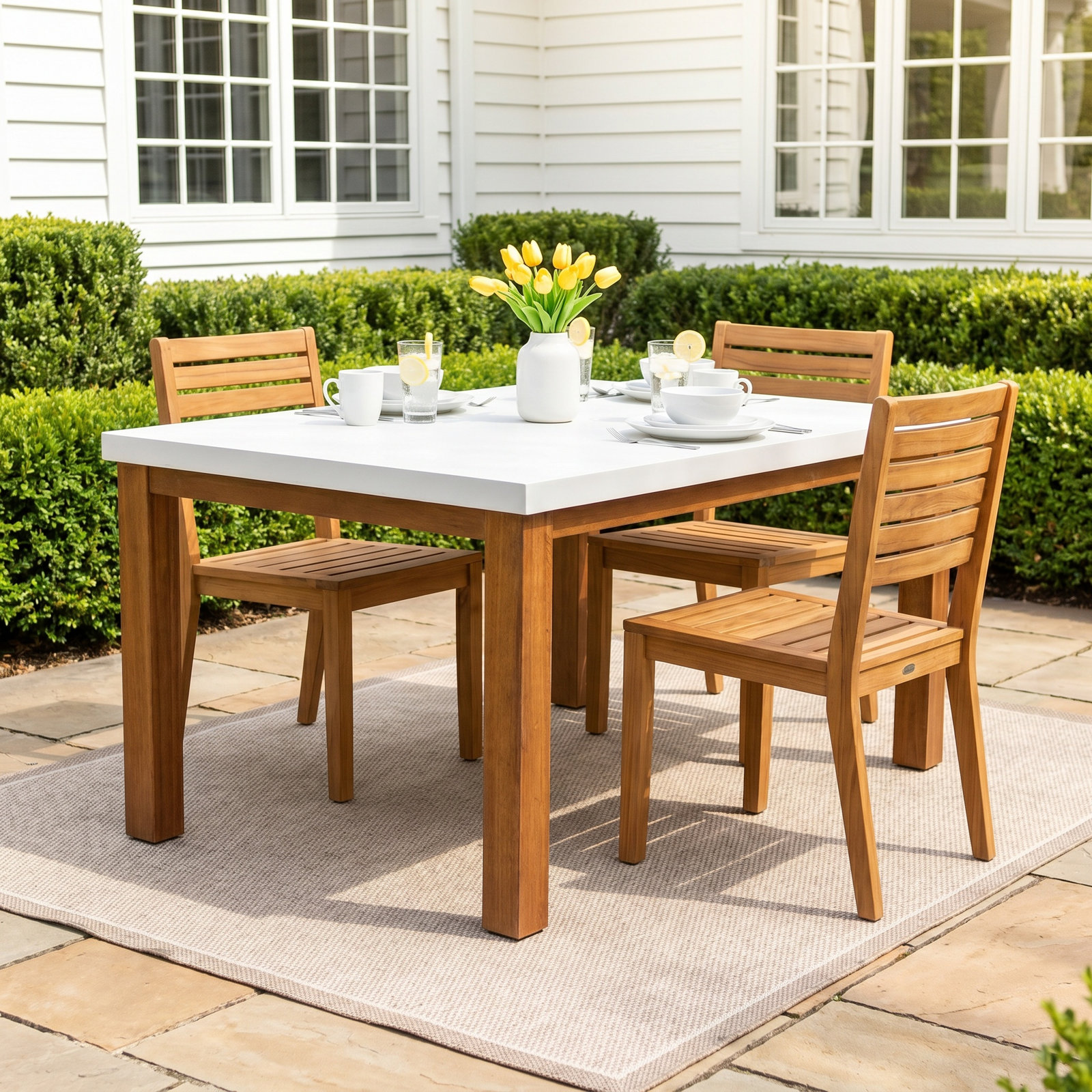 Fleur 38" Patio Dining Table