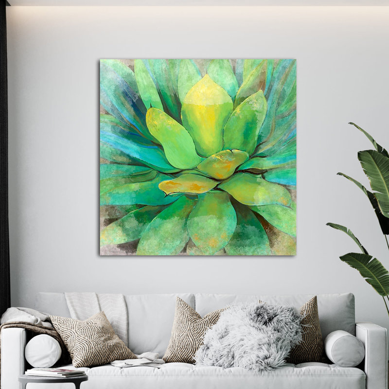 " Cactus ", 12" H x 12" W x 1.5" D