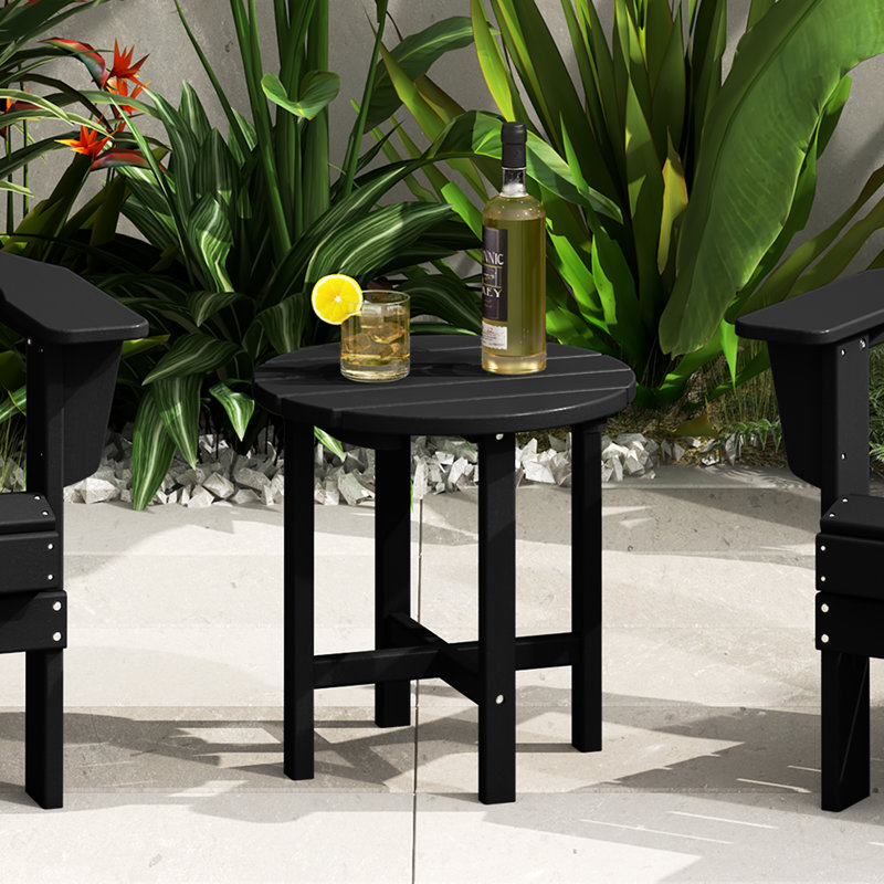 Table d'appoint d'extérieur Geoff Adirondack, Noir