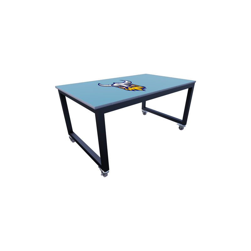 Mobile Conversation Table - Open Sides, 30" H x 36" W x 60" D