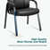 23.62" W Stackable Conference Waiting Room Reception Chair with Metal Frame(Set of 2)