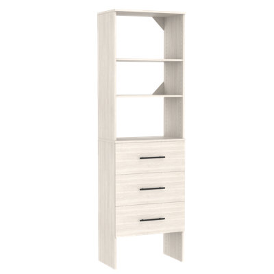 SuiteSymphony 24" W Solid Shelving Closet System with Drawers