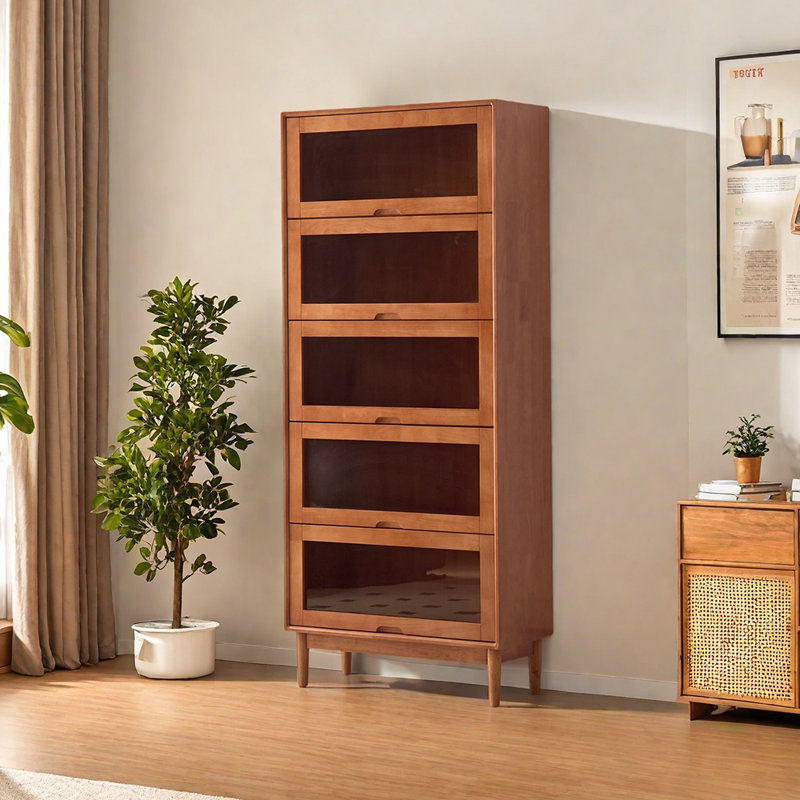 Lyncolle, (5 tablettes) H 73,23 po x l 31,5 po x P 13,78 po, Brun