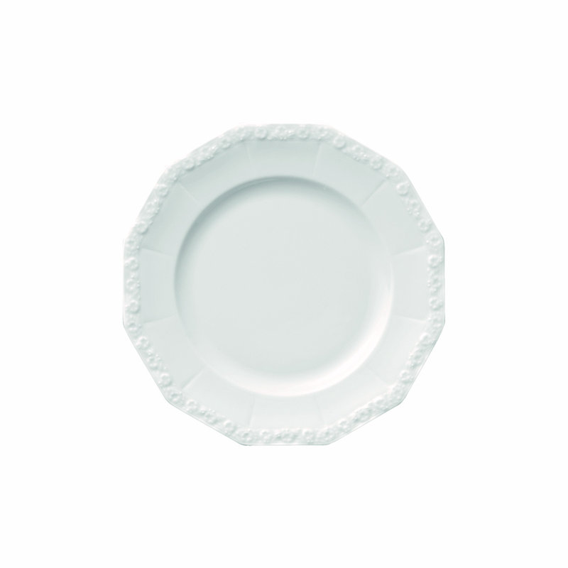 Maria Porcelain Salad/Dessert Plate, White