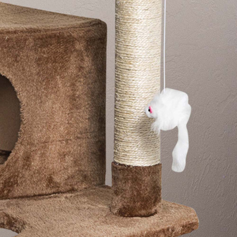 47'' H Cat Tree, Brown