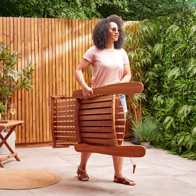 Acacia Foldable Outdoor Adirondack Chair