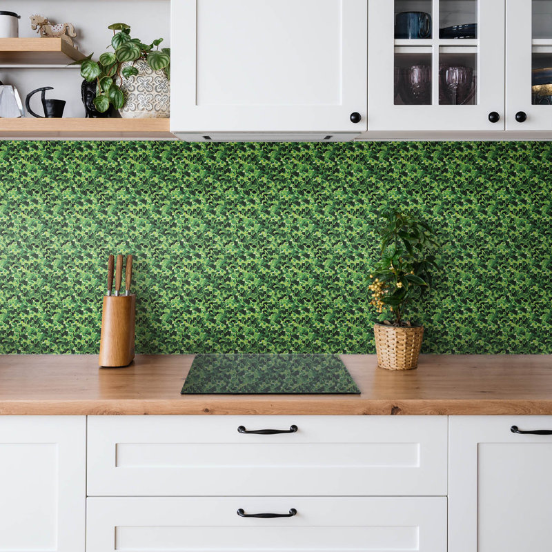 Ashantia 30 x 30 cm PVC Tile in Green