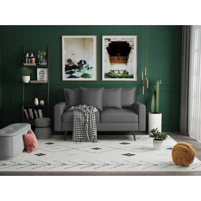 Ehrenfried Upholstered 58'' Loveseat