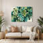 «Hawaiian Monstera Leaves», art mural en métal vert-1187730882