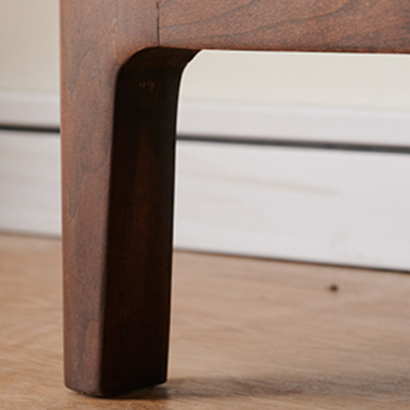 Meuble télé simple, 78.74", Marron foncé