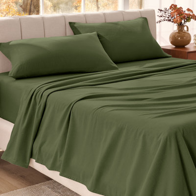 Organic 100% Cotton Flannel Sheet Set