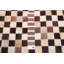 Tapis brun en cuir de vache patchwork 4 pi 1 po x 6 pi 0 po
